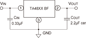 3端子レギュレータの例